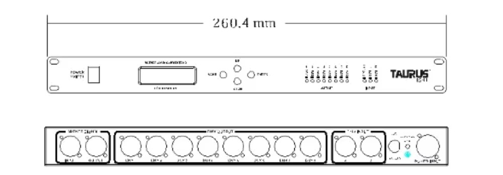 Lighting Console Artnet To DMX Controller 8 Output for Stage/audio