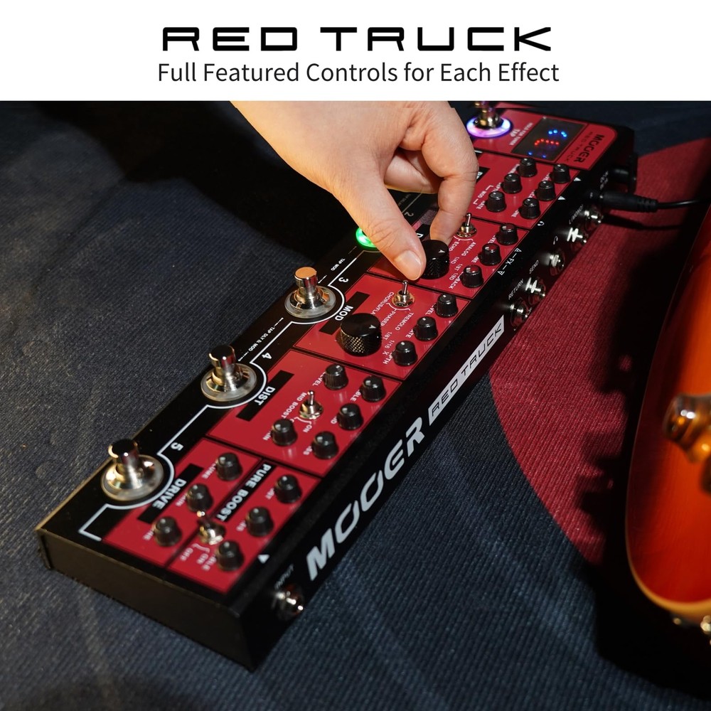 Red Truck Combined Multi Effects Multiple Stompbox, Tranditional Guitar Effec...