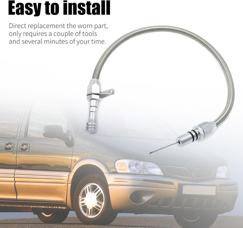 Silver Flexable Dipstick, Replacement for GM, Replacement for Chevy Trans Flexab