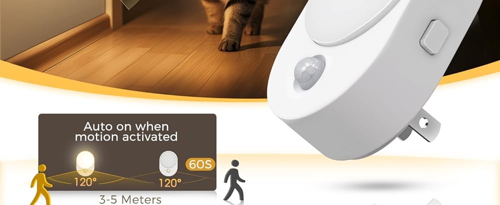 Mot Sensor Night Light, [] Night Lights Plug into Wall,