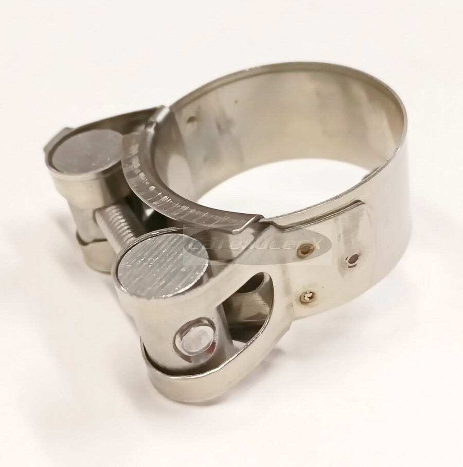 2-1/4 Inch Stainless Steel Exhaust Header Clamp Heavy Duty Barrel Clamp 56-59mm