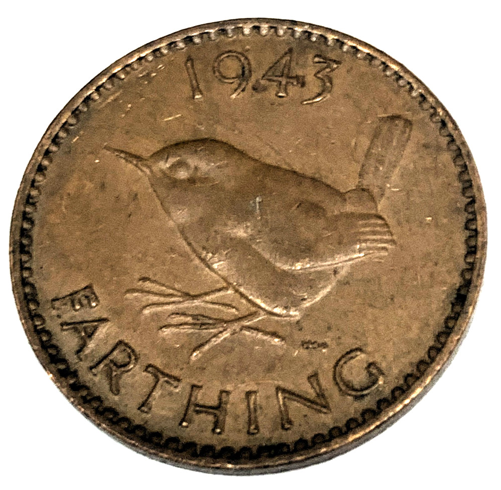 # C4105   GREAT BRITAIN     COIN,     FARTHING    1943