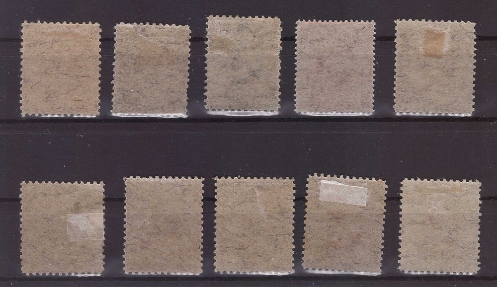 1919 Lithuania Mi 30-39 Second Berlin issue, mint, hinged