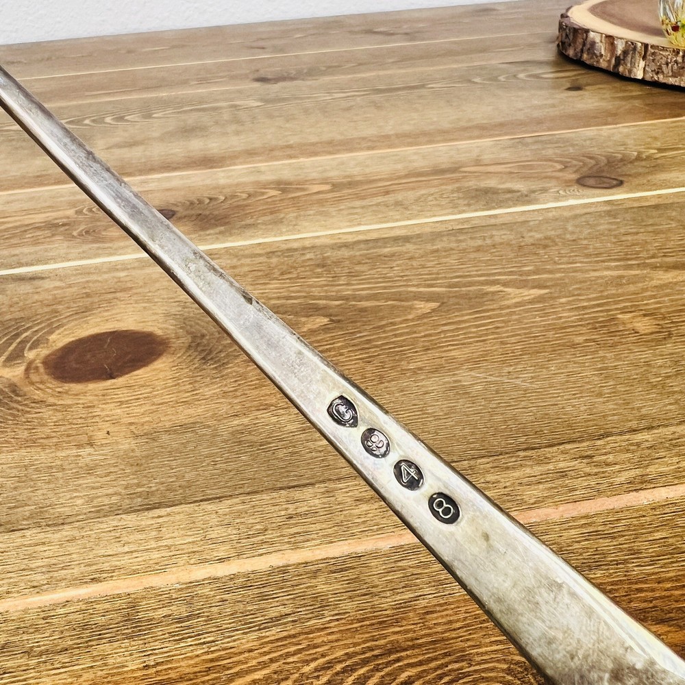 Vintage Gerity Candle Snuffer Silver Plated G 48 Helmet Design 10" Long