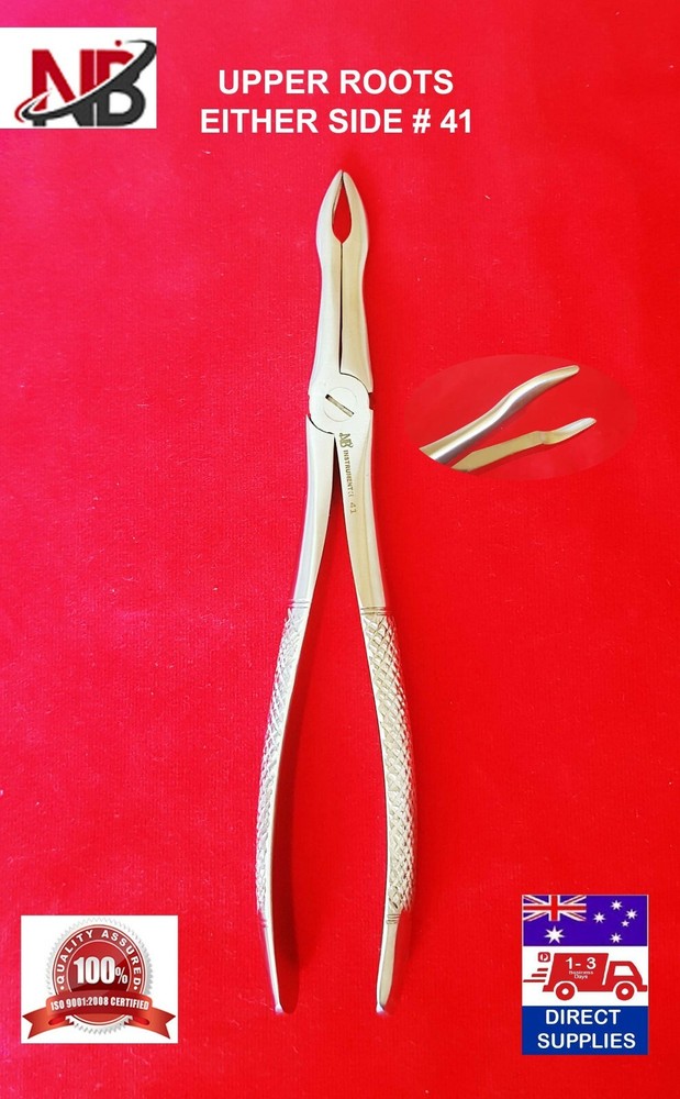 #41 DENTAL EXTRACTING EXTRACTION FORCEPS,UPPER ROOTS EITHER SIDE 41,SERRATED