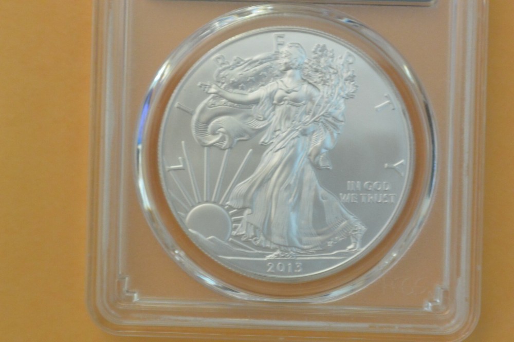 2013-(S) Silver Eagle - PCGS MS70 THOMAS CLEVELAND SIGNED ARROW LABEL