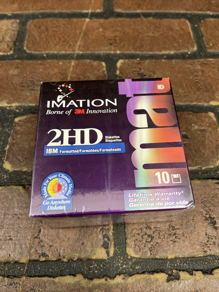 3.5'' Floppy Diskettes, IBM-Formatted, DS/HD, 10 Pack