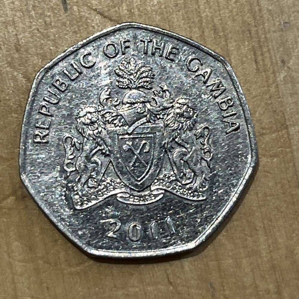 Gambia 1 Dalasi 2011 as pictured. Free postage