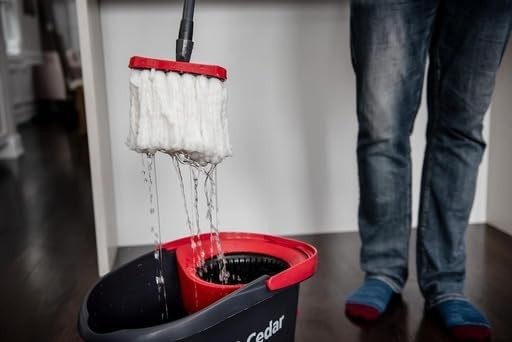 Microfiber Spin Mop and Bucket Floor Cleaning System with 3 Extra Refills