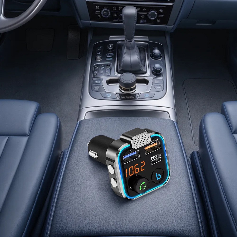 Bluetooth-Compatible 5.0 MP3 Audio Player Hands Free Calling MP3 Player for Car