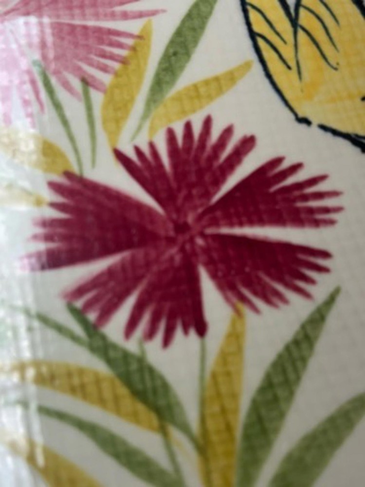 VINTAGE Mid Century RED WING Pottery PINK SPICE Pattern Serving Platter