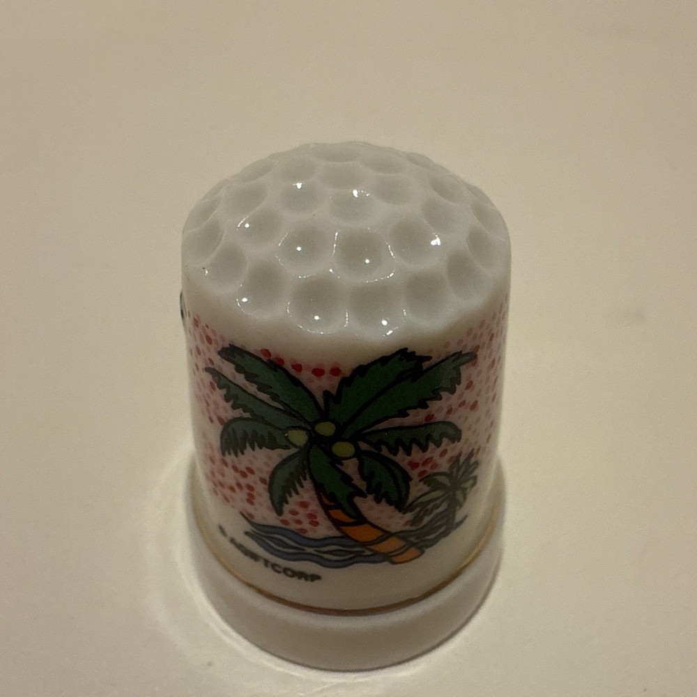 Miami Beach Porcelain Thimble