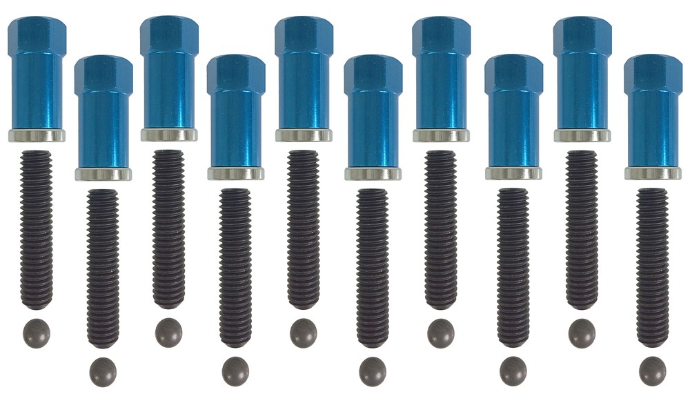 Winters Quick Change Gear Cover Blue Nut & Stud Kit #1493