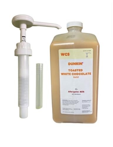 Dunkin Toasted White Chocolate Swirl 64 Oz Jug, EXP 2026