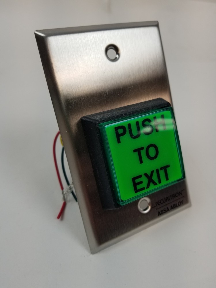 Assa Abloy Securitron EEB2 Emergency Exit Button Green 30 Second Timer NEW