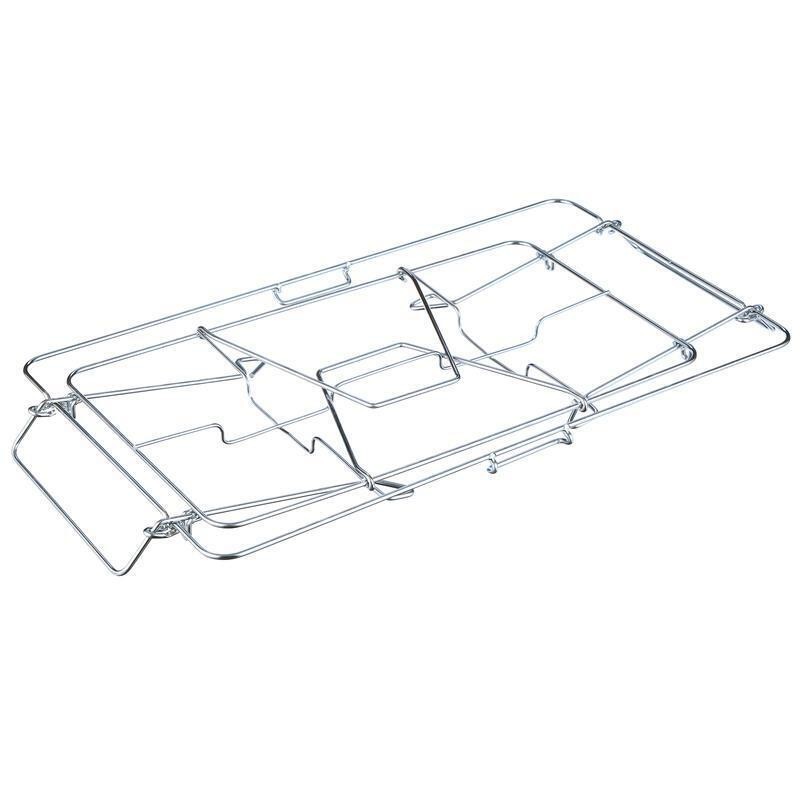 Folding Wire Chafing Rack Buffet Catering Dish Easy Setup Space Saving Silver US