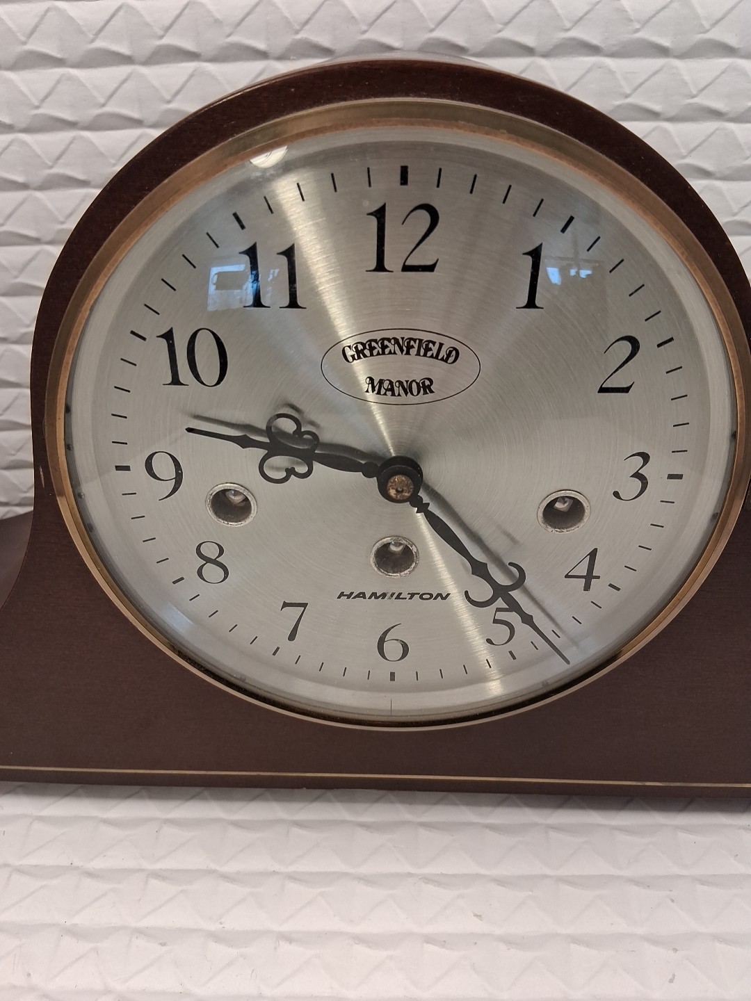 Vintage Hamilton Greenfield Manor Mantle Clock Made In Germany Working Beautiful