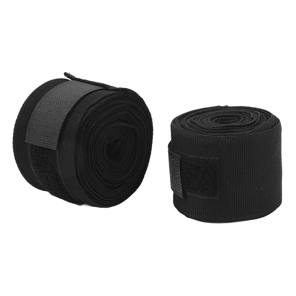 2pcs Boxing Handwraps 5m Quick Drying Hook Loop Black