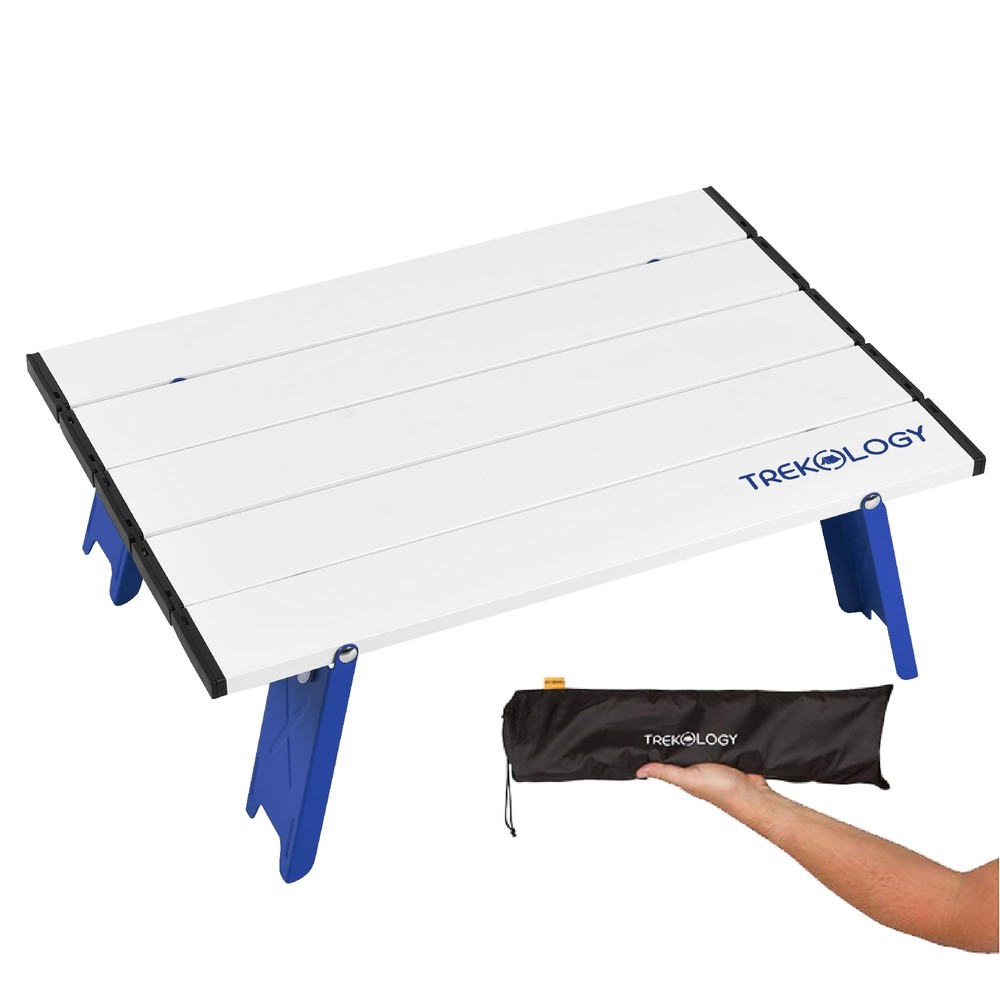 Portable Beach Table Mini Folding Beach Table for Sand Compact Foldable Desig...