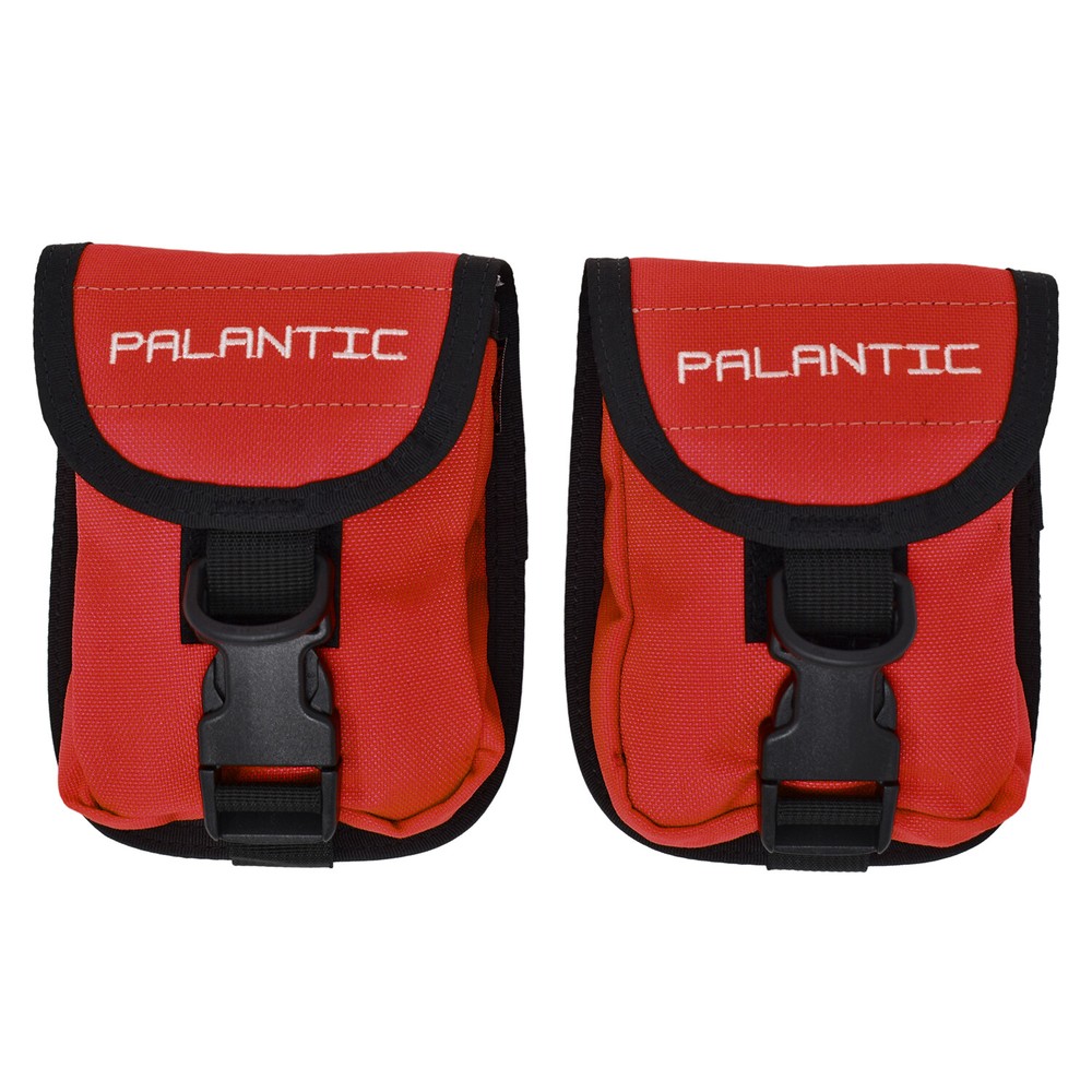 Palantic Red Weight Pocket Pouch Pair w/ Quick-Release Buckles