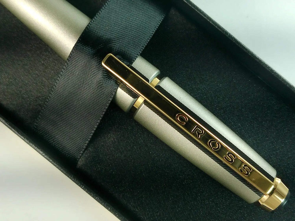 Cross Edge™ Sonic Titanium Lacquer with Gold PVD Appointments Rollerball Pen