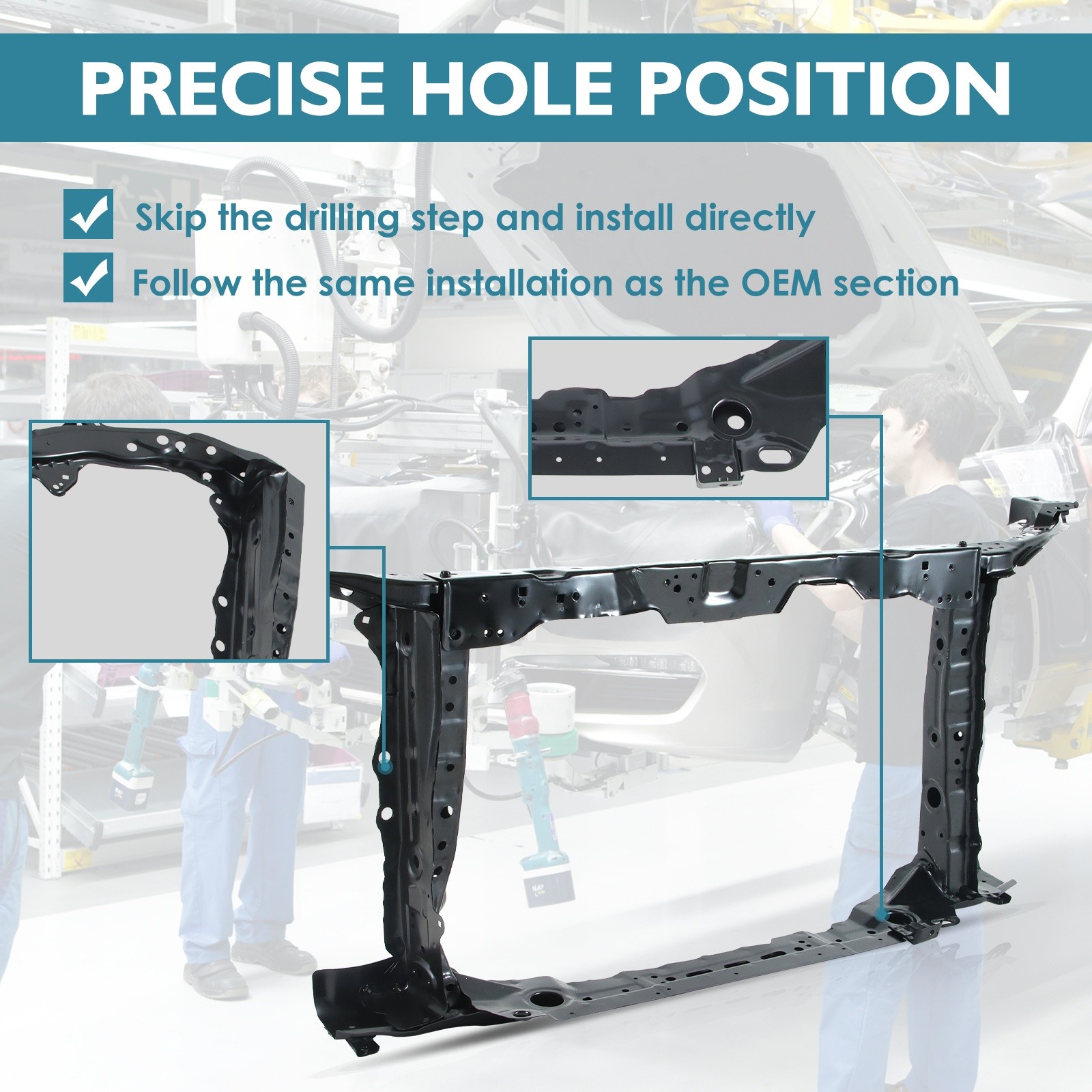 Radiator Support Core Assembly For 2013-2015 Honda Civic Sedan 60400TR3A02ZZ