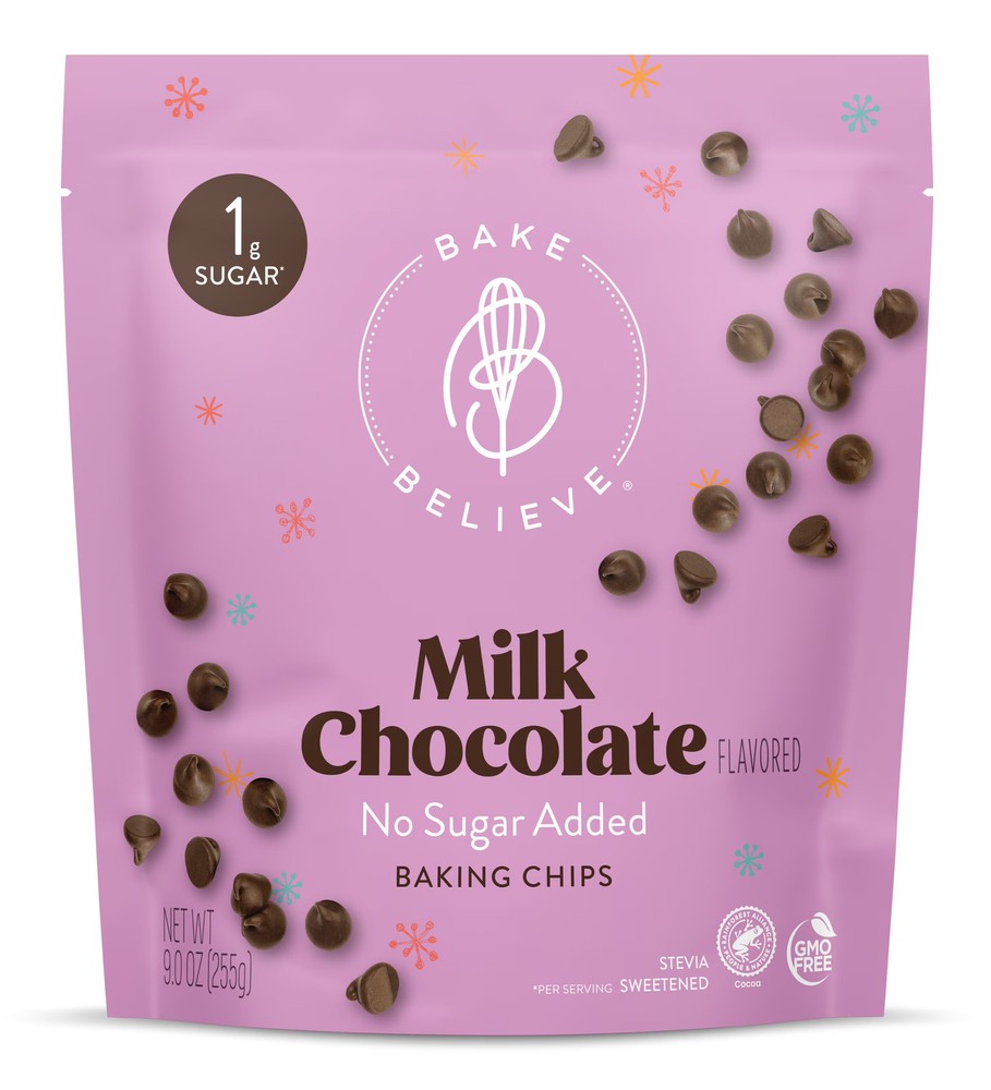 Bake Believe Keto Friendly Milk Chocolate Baking Chips 9 oz