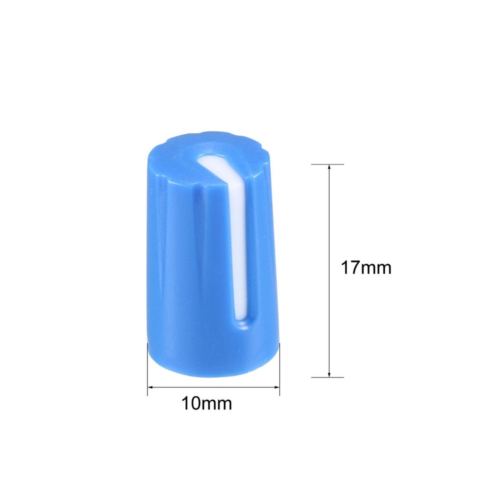 10pcs,D type 6mm Potentiometer Control Knobs For Volume Tone Knobs Blue White