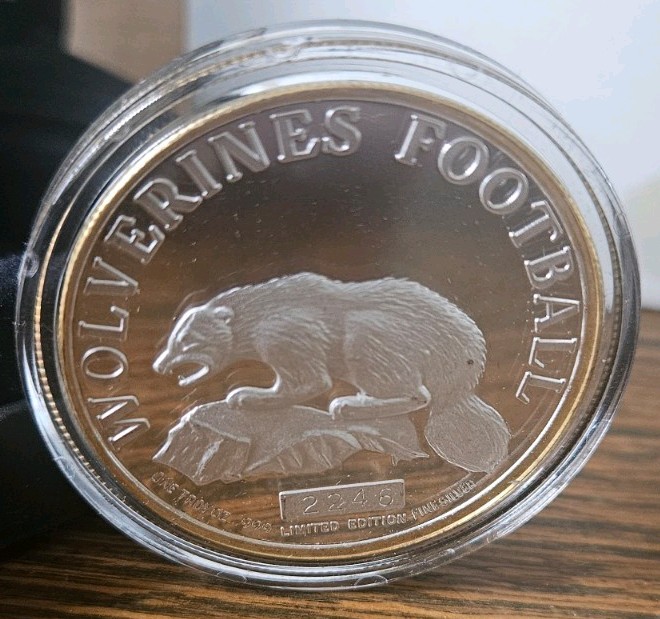 Rare 1997 University of Michigan National Champions Coin Limited Edition Mint