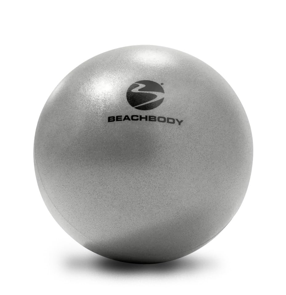 BODi Core Ball for Strengthening, 8" Small Exercise Ball, Silver