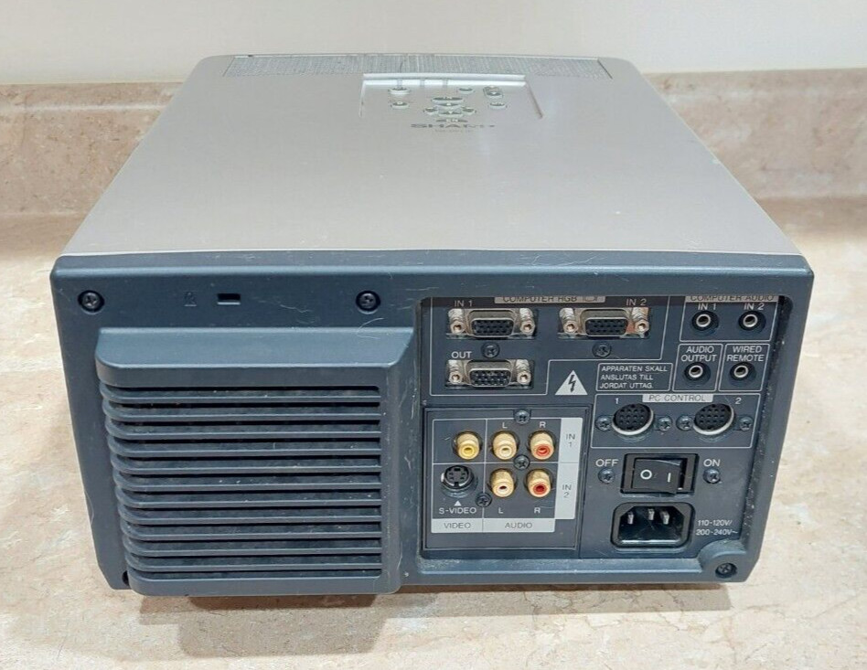 Sharp PG-D210U Digital LCD Projector Business Presentation Unit Home Theater