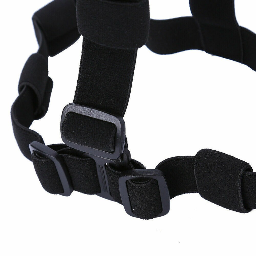 Black Elastic Headband Adjustable Headlight Strap for 18mm-30mm Torch Headlight