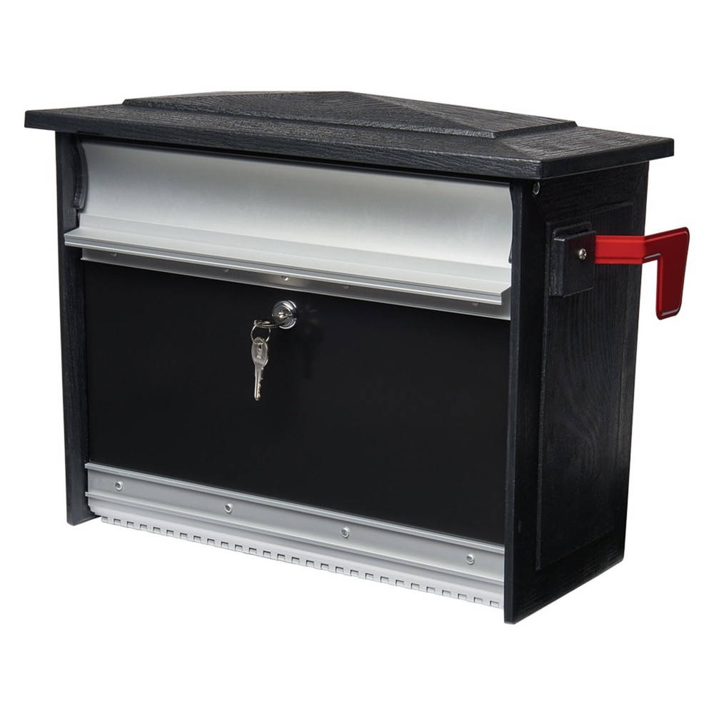 Architectural Mailboxes MailSafe™ Locking, Wall-Mounted Mailbox Medium, Black