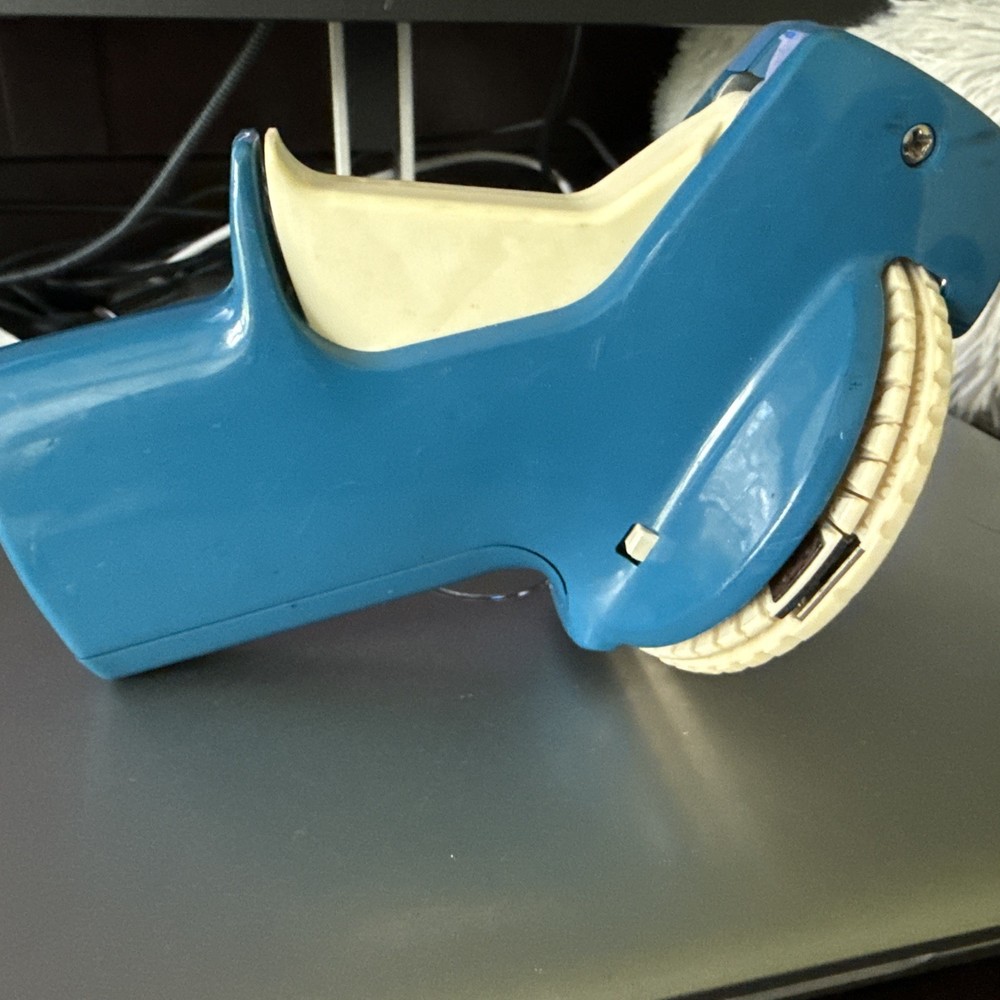 Vintage Astro Blue Rotary Label Maker