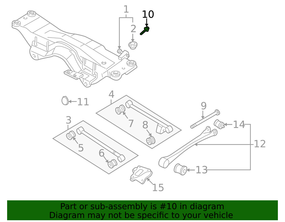 Genuine Subaru Alignment Cam 20540aa111
