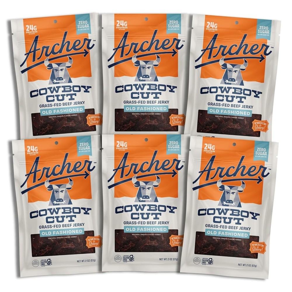 Grass Fed Beef Jerky - Zero Sugar Beef Jerky, Sugar Free Snack Pack, Bulk, In...