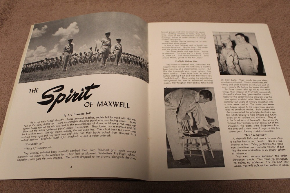 Original WW2 U.S. Army Air Forces "Preflight" Aviation Cadets April 1943 Booklet