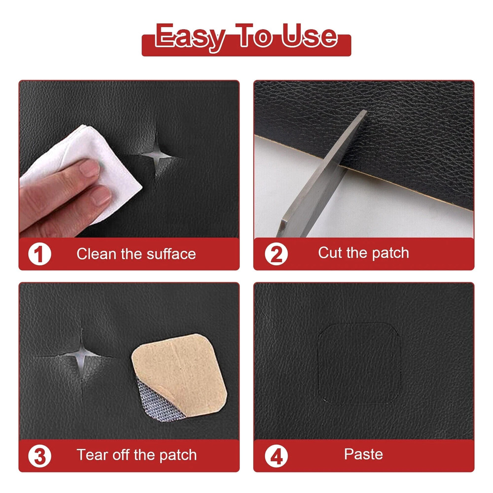 Leather Repair Tape Self-Adhesive Patch for Car Seats Couch Sofa Jackets Patch