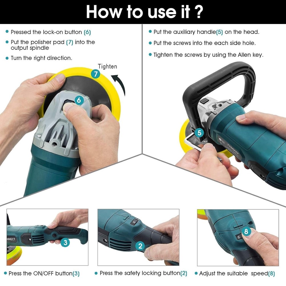 Vannect 7” Polisher/sander