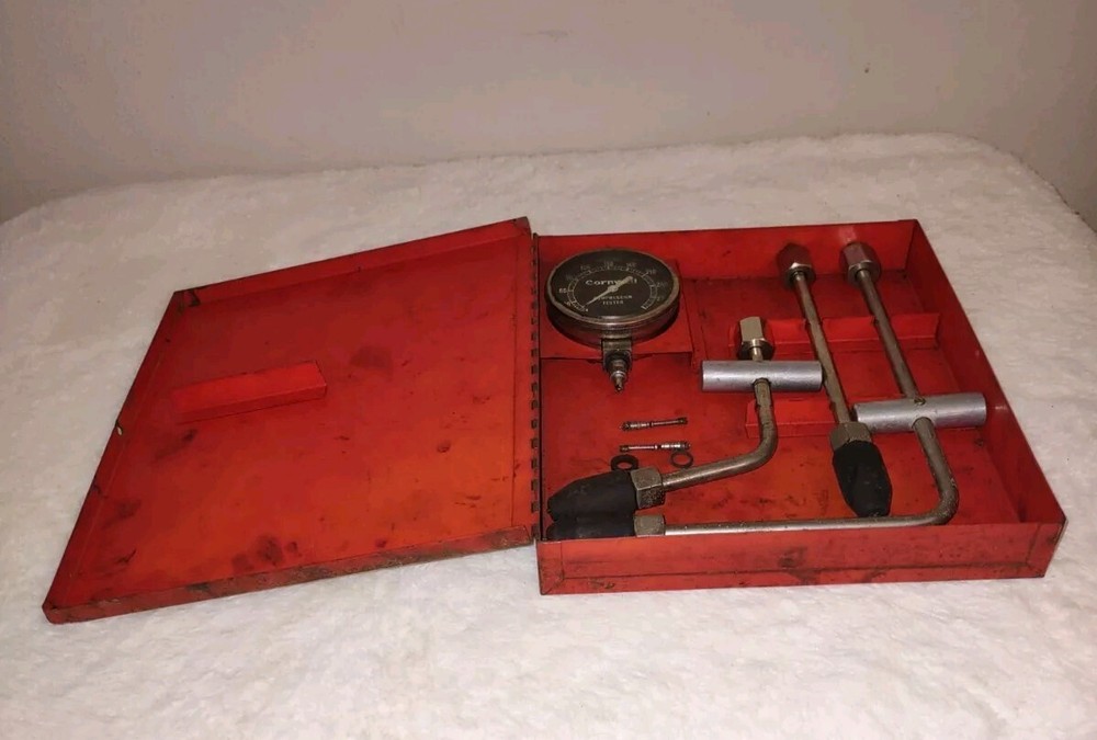 Cornwell Tools TK55 Compression Testing Kit Metal Case For Parts Or Repair