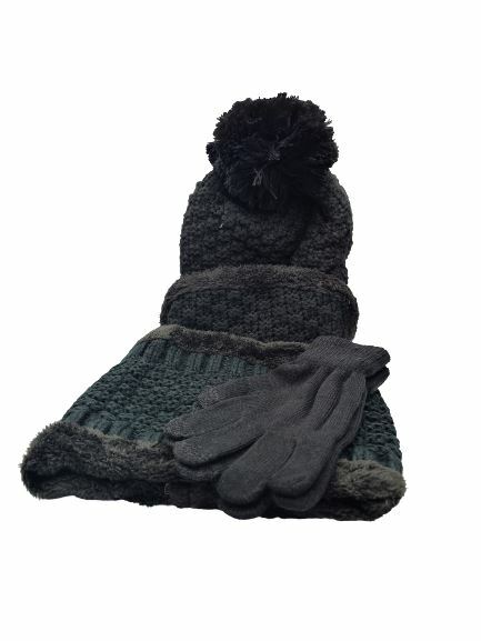Women's 4pc Hat, Facemask, Scarf & Glove Set