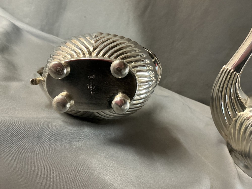 MCM Leonard Silver Plated Coffee Pot W Creamer