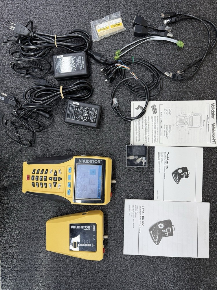 JDSU Validator NT900 and Validator Remote NT93 Network LAN Ethernet Cable Tester