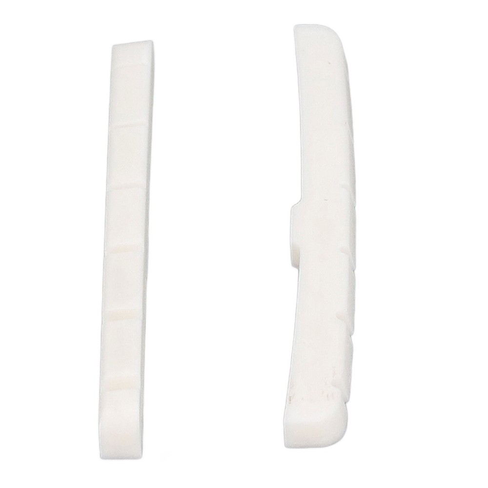 3Pcs 6String Guitar Nut Flat Bottom Slotted Bone Guitar Nut Replacement for Tele