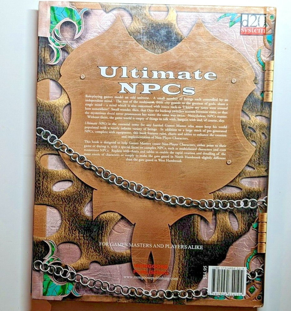 Ultimate NPCs; Supplementary Rulebook XIII Hardback