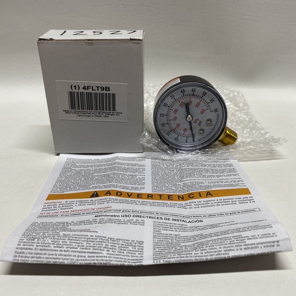 NEW Grainger 4FLT9B Gauge