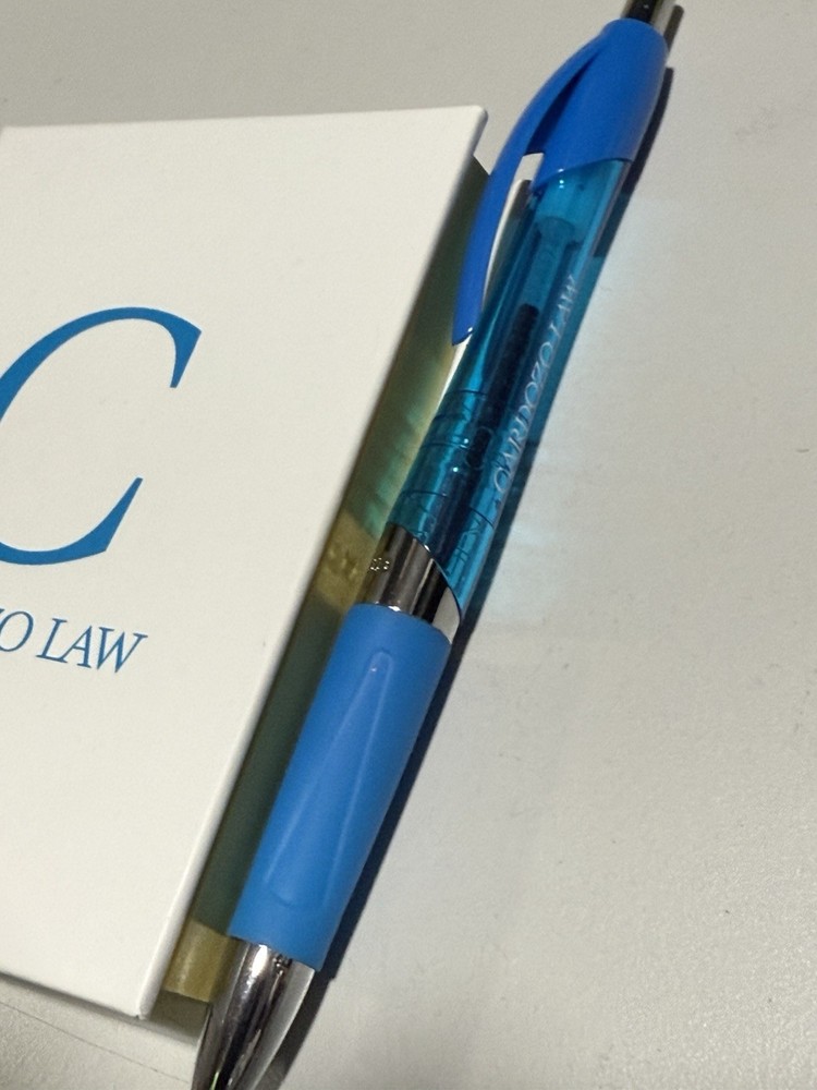 Cardozo law Post It Notebook And Pen