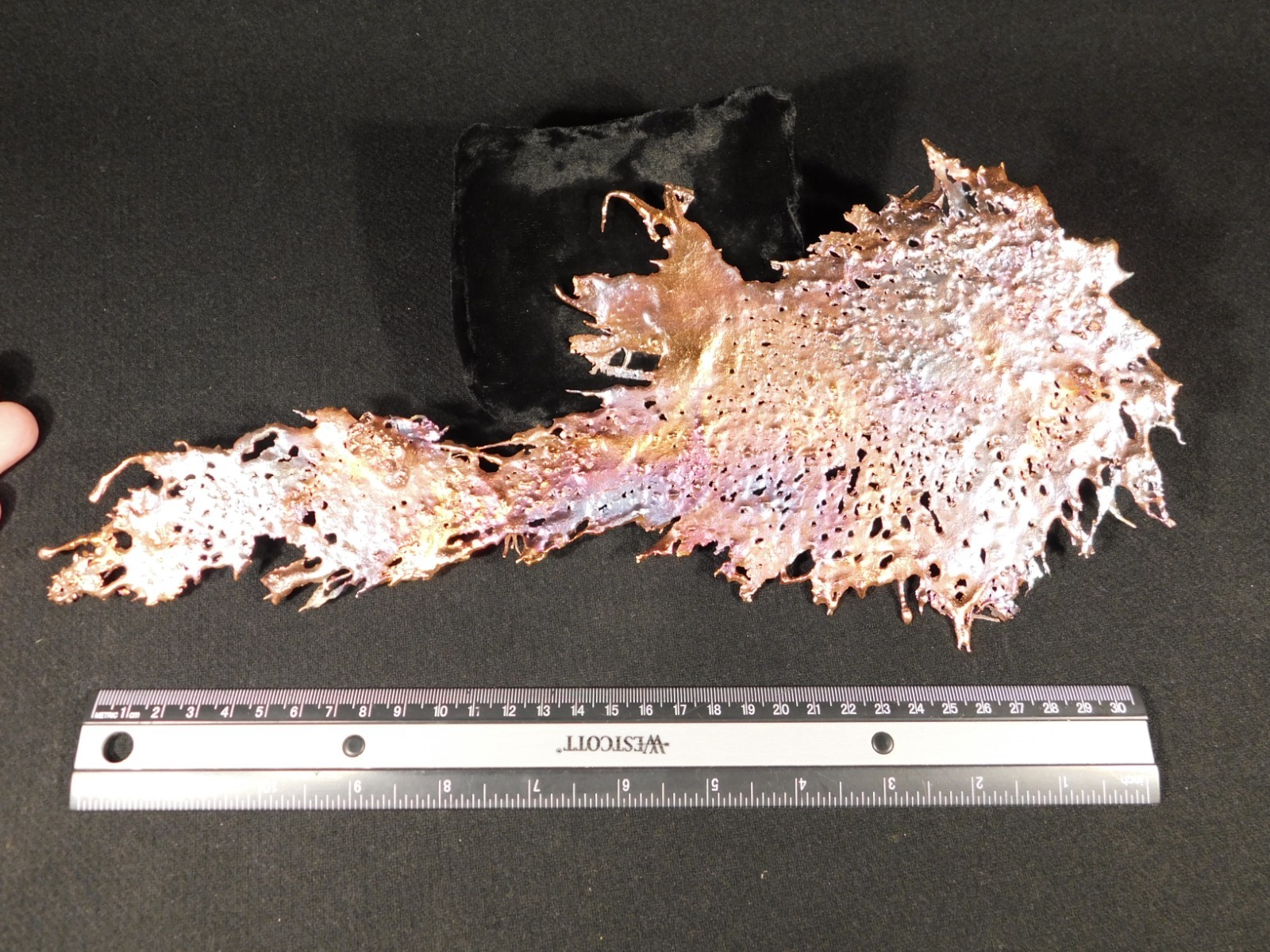 Big! Bright Solid Solid COPPER Splash ART Sculpture Arizona 189gr