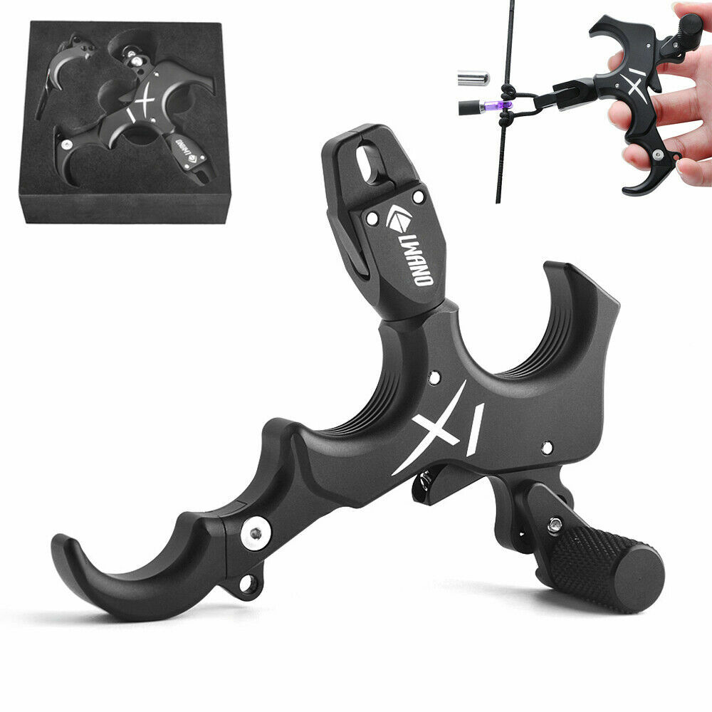 Compound Bow Release Aids 3 4 Finger Thumb Trigger Caliper Archery Grip