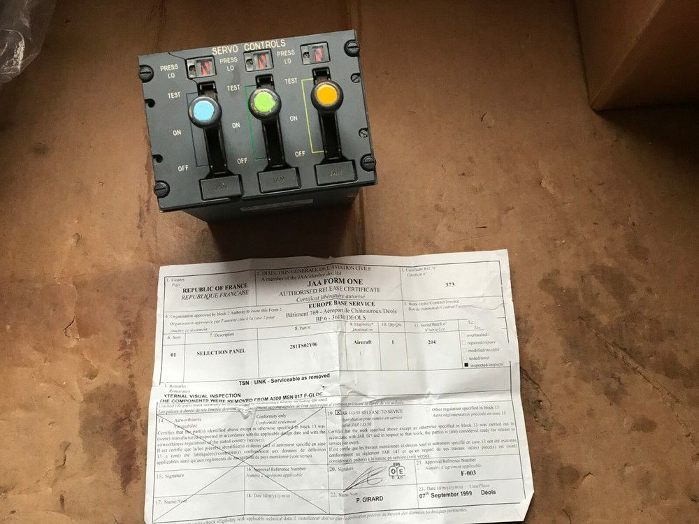 ECE 281TS02Y06 Servo Control Panel USED